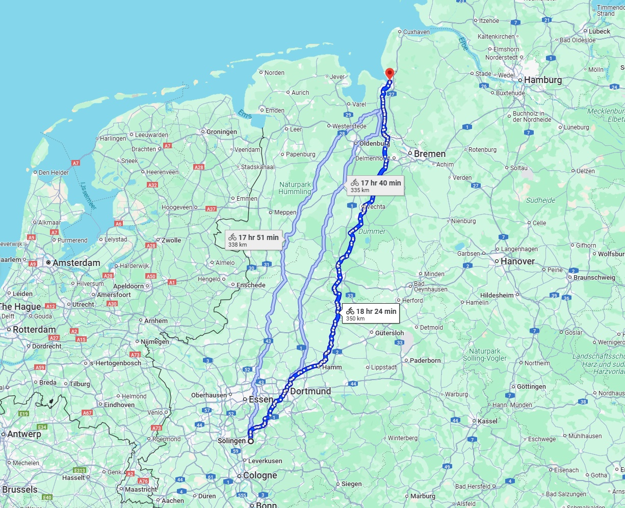 Anreise von Solingen Zu Bremerhaven Über 