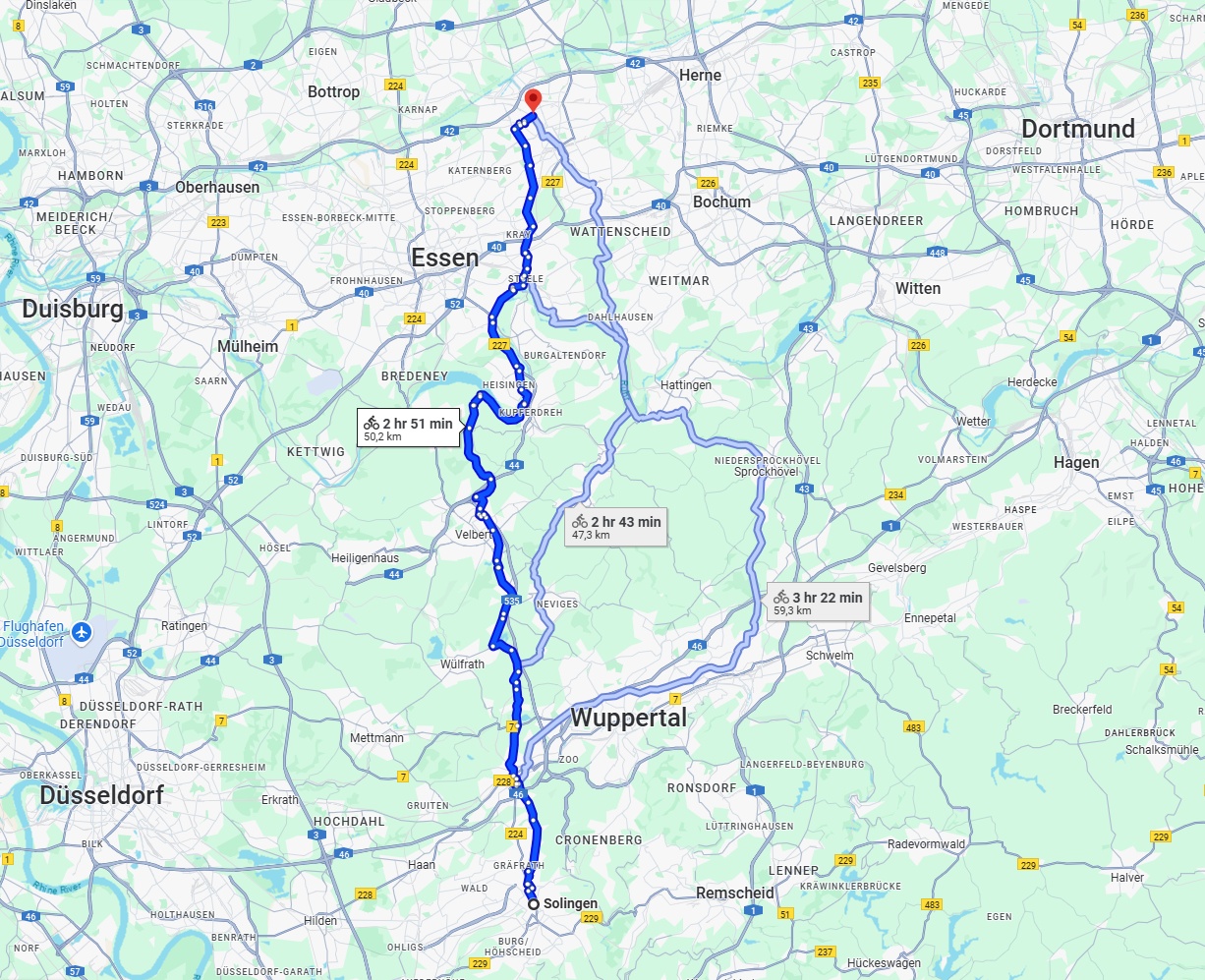 Anreise von Solingen Zu Gelsenkirchen Über 