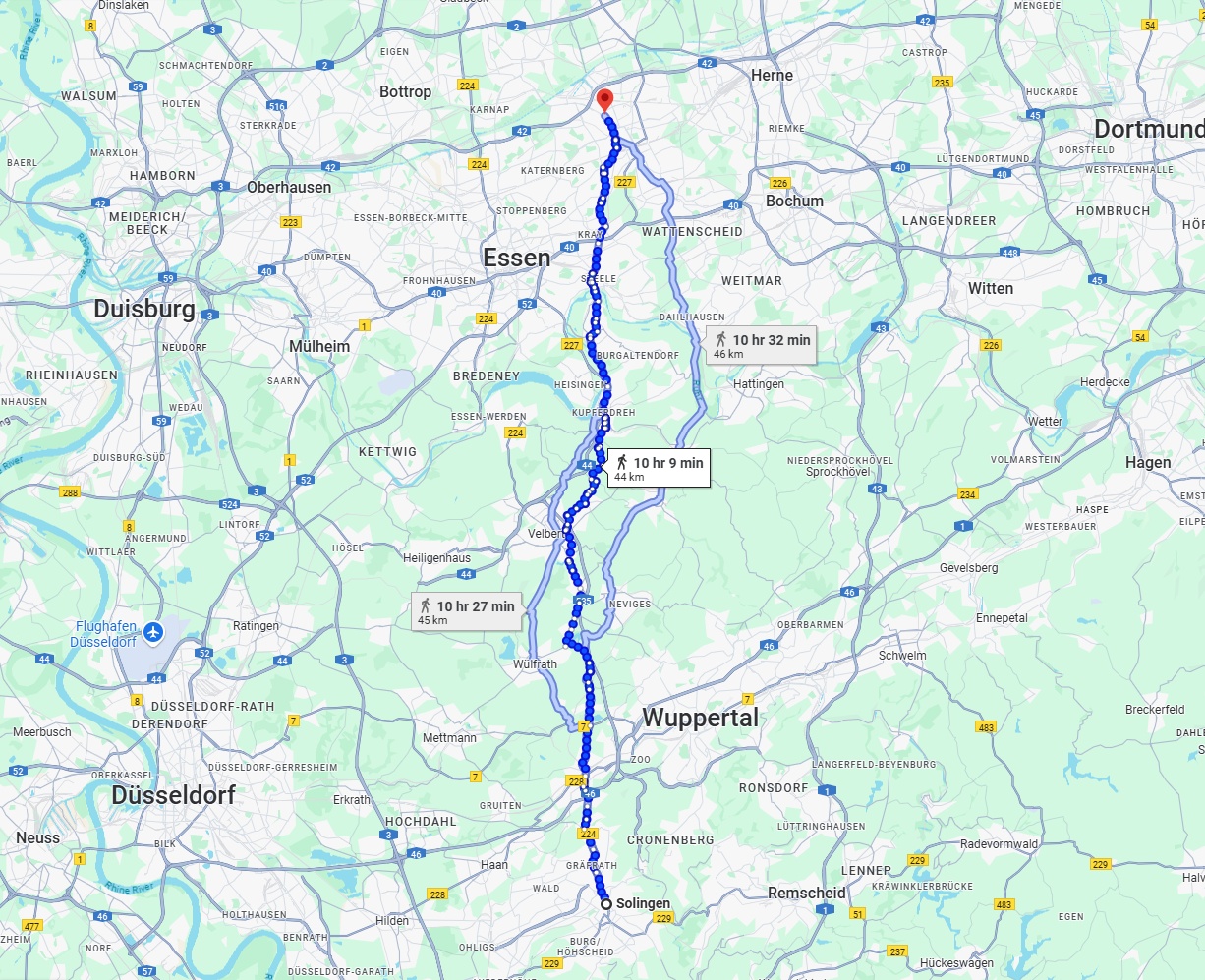 Anreise von Solingen Zu Gelsenkirchen Über 