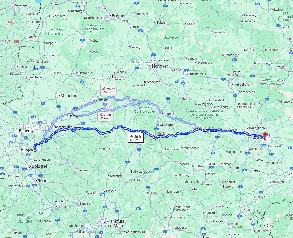 Anreise von Solingen Zu Leipzig Über 