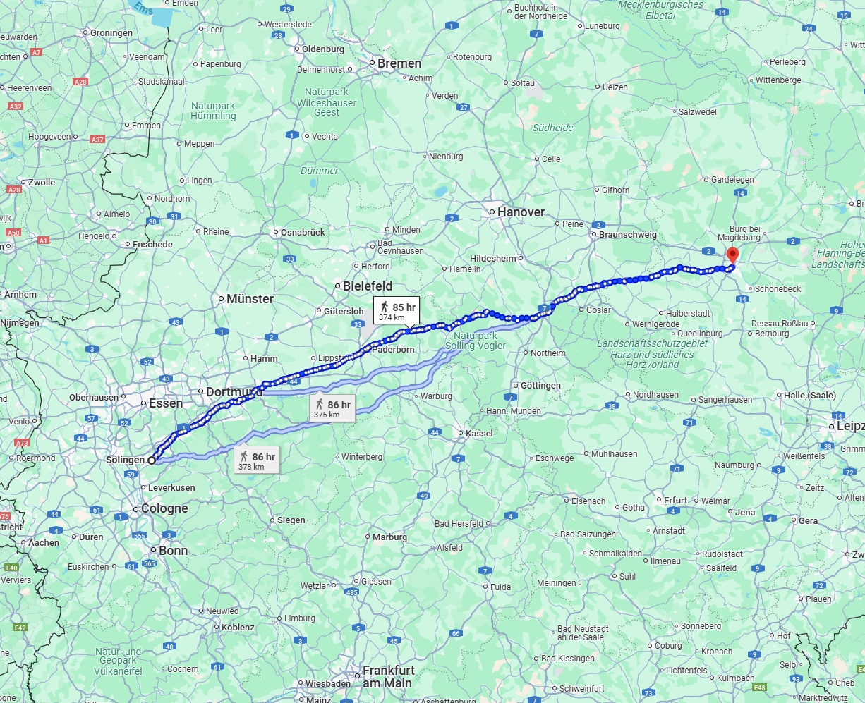Anreise von Solingen Zu Magdeburg Über 