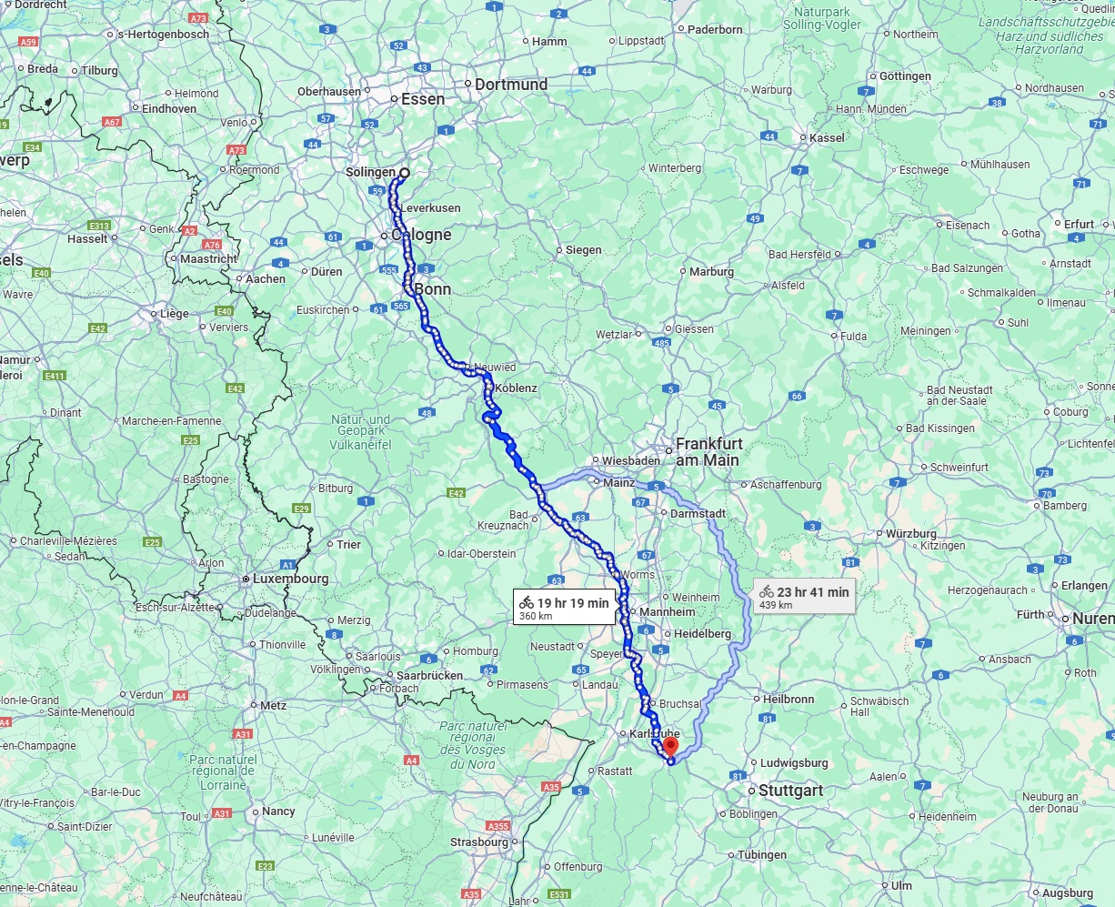 Anreise von Solingen Zu Pforzheim Über 