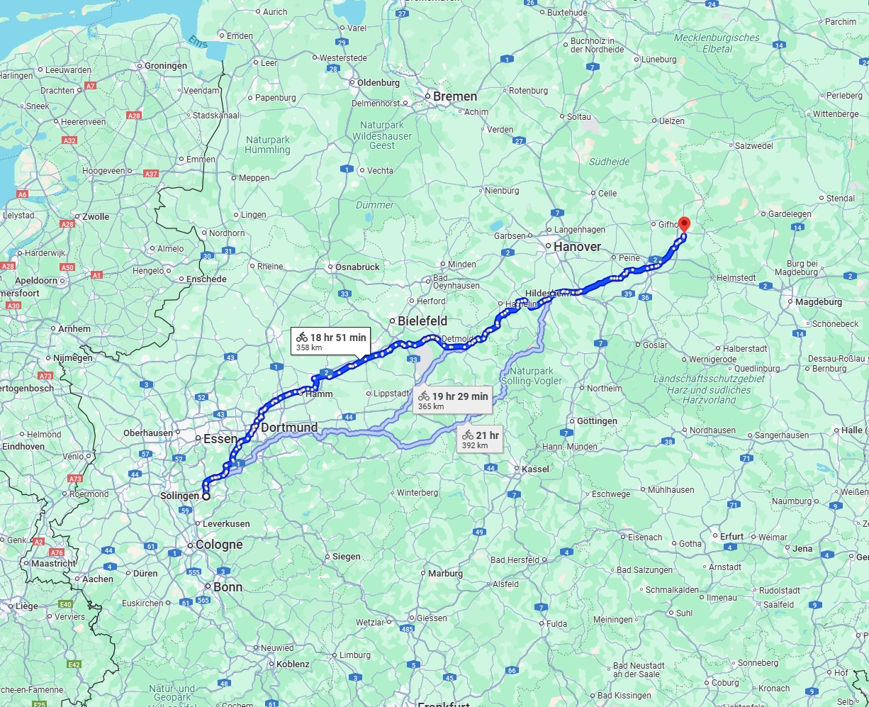 Anreise von Solingen Zu Wolfsburg Über 
