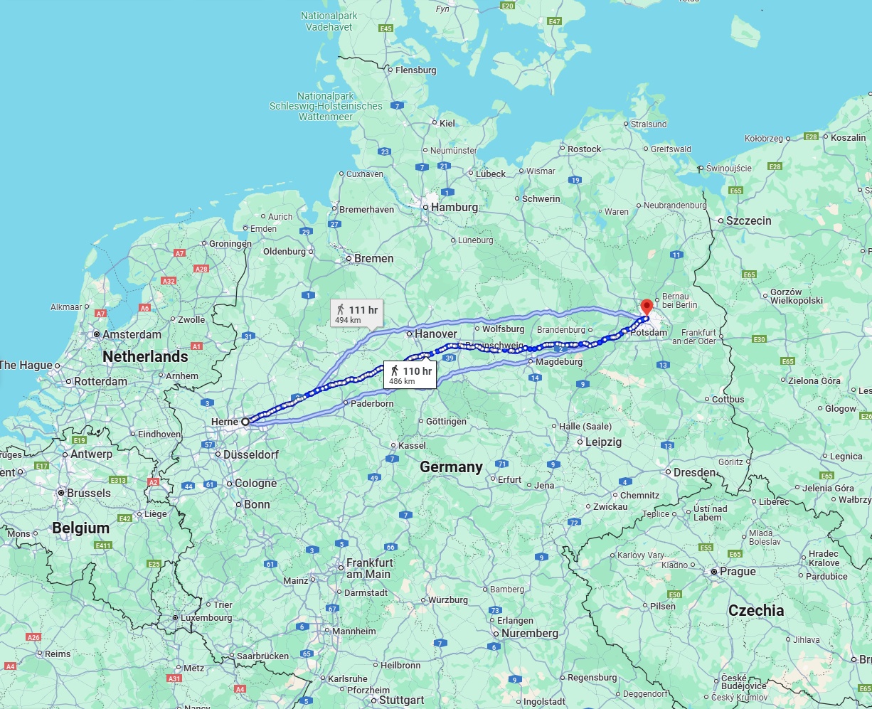 Anreise von Herne Zu Berlin Über 
