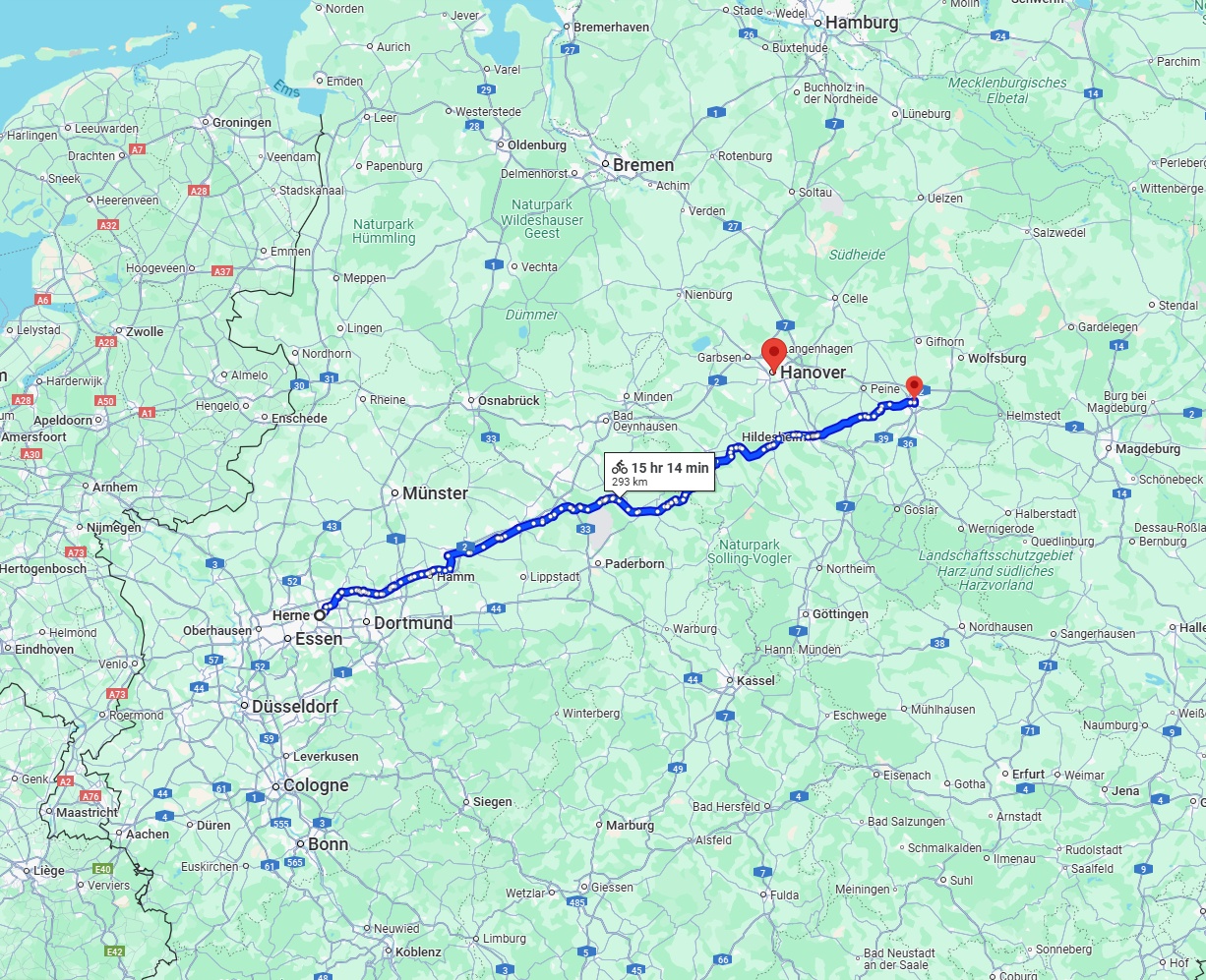 Anreise von Herne Zu Braunschweig Über 