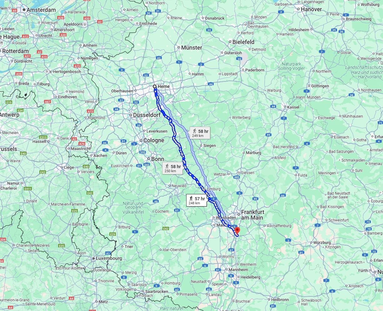 Anreise von Herne Zu Darmstadt Über 