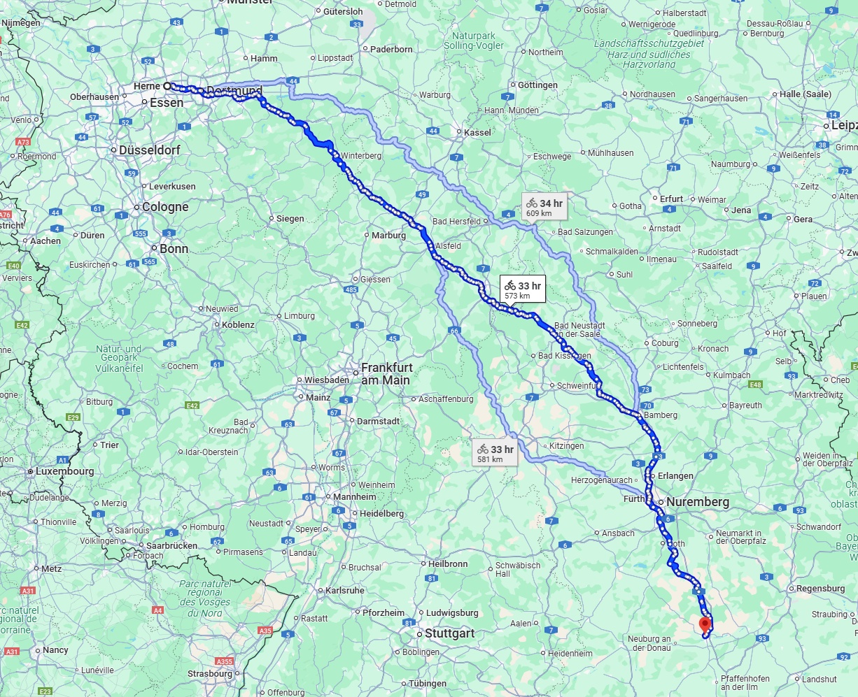 Anreise von Herne Zu Ingolstadt Über 