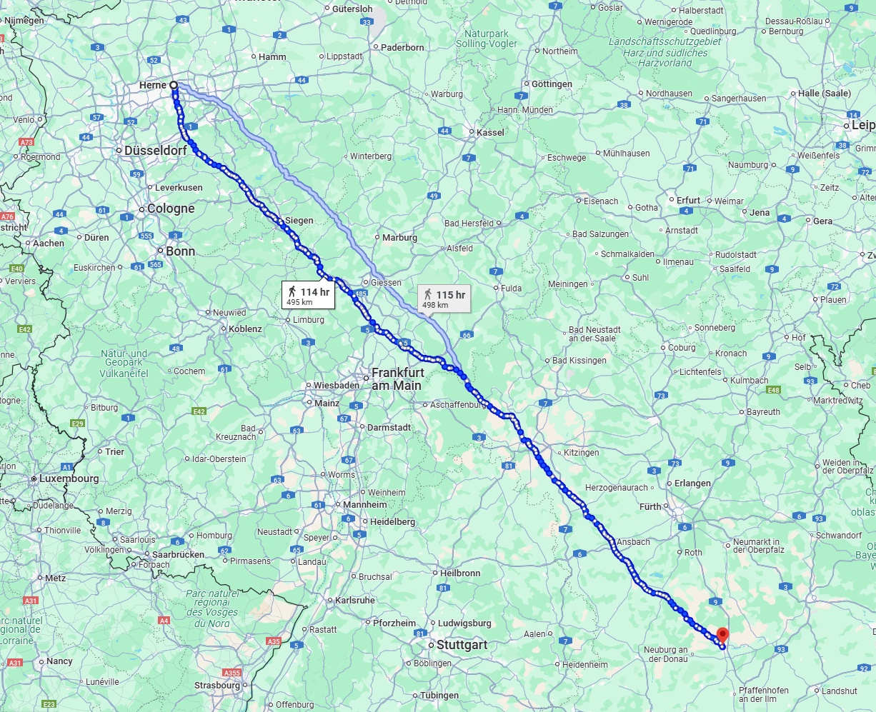 Anreise von Herne Zu Ingolstadt Über 