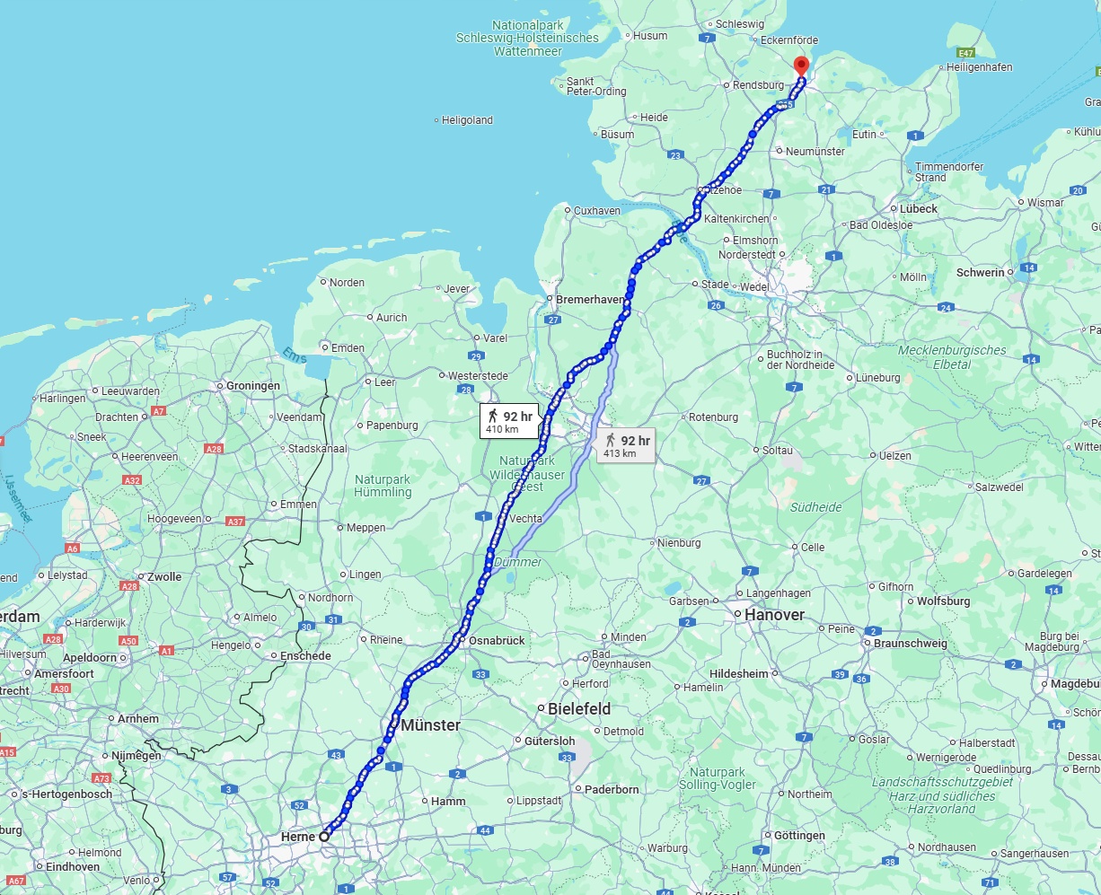 Anreise von Herne Zu Kiel Über 