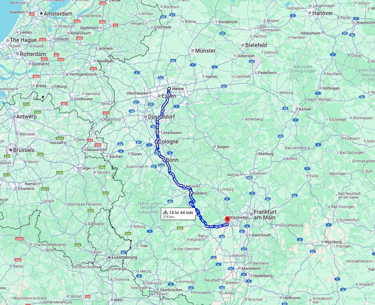Anreise von Herne Zu Mainz Über 