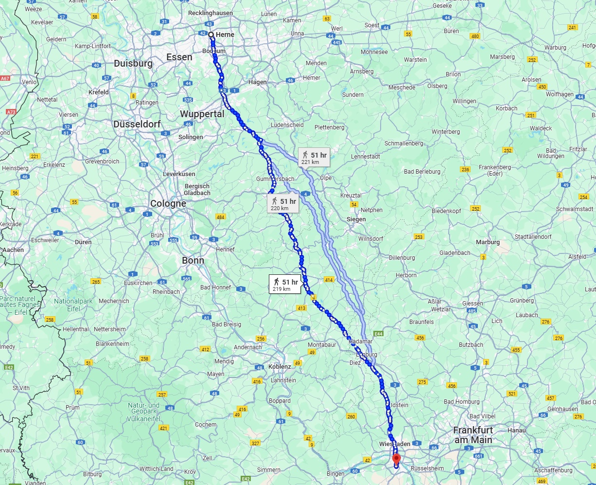Anreise von Herne Zu Mainz Über 