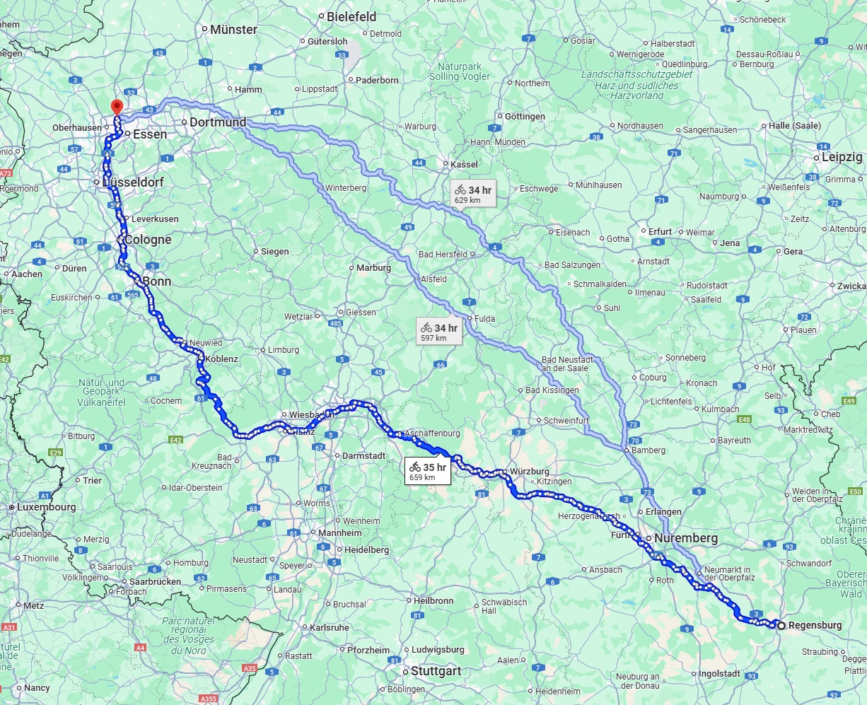 Anreise von Regensburg Zu Bottrop Über 