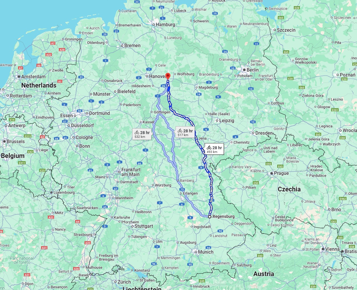 Anreise von Regensburg Zu Braunschweig Über 