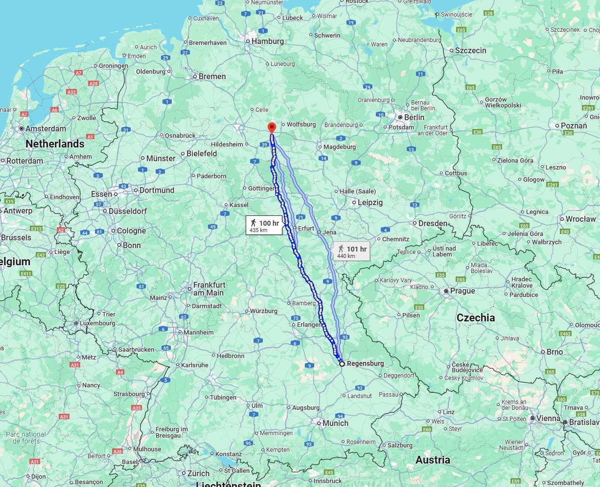 Anreise von Regensburg Zu Braunschweig Über 