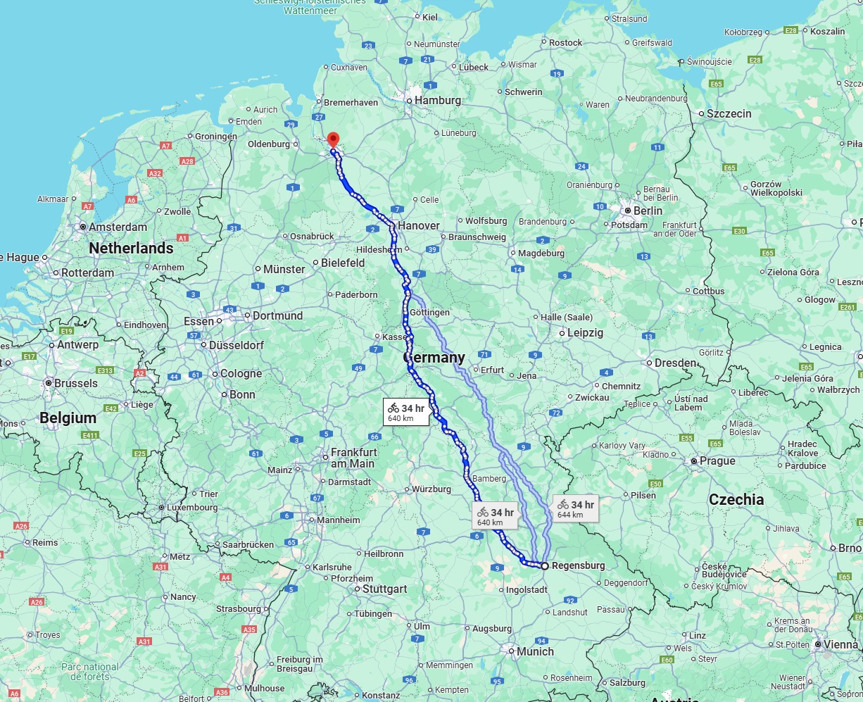 Anreise von Regensburg Zu Bremen Über 