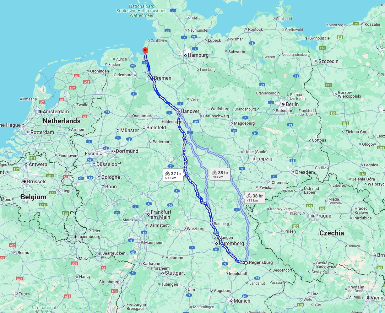 Anreise von Regensburg Zu Bremerhaven Über 