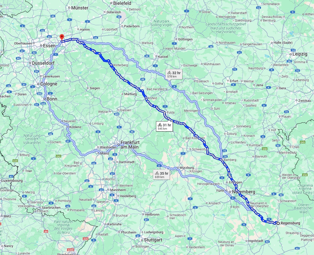 Anreise von Regensburg Zu Dortmund Über 