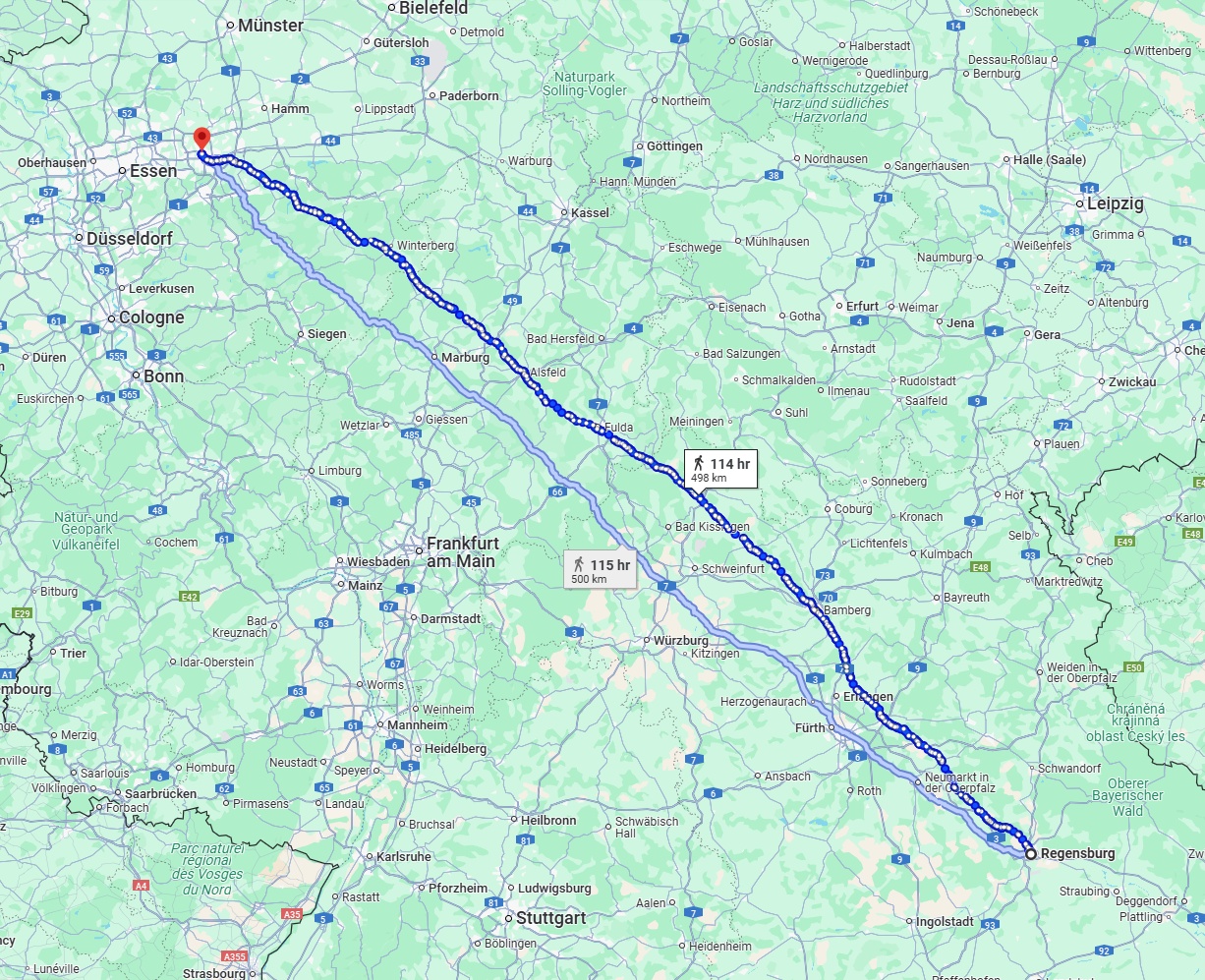 Anreise von Regensburg Zu Dortmund Über 