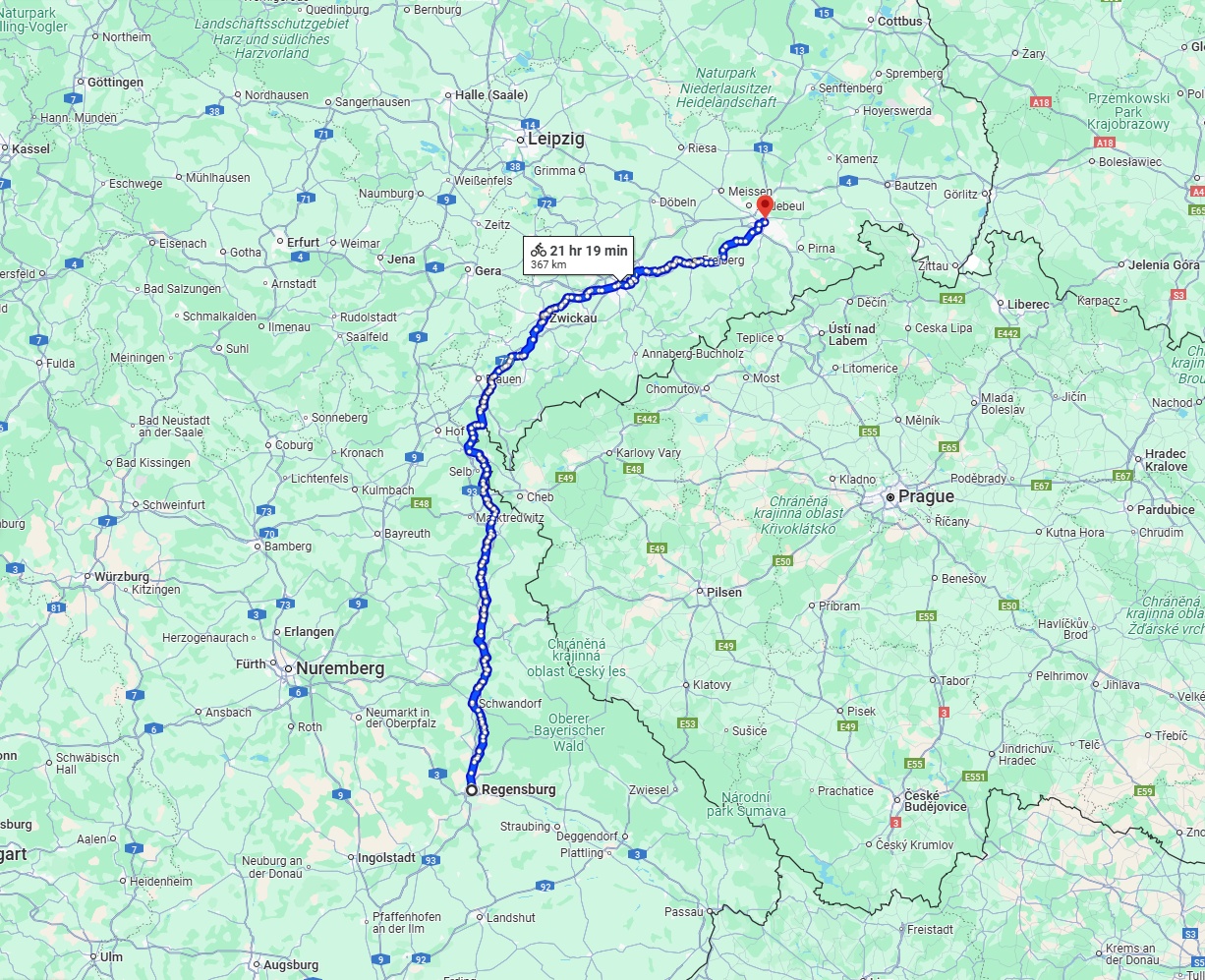 Anreise von Regensburg Zu Dresden Über 