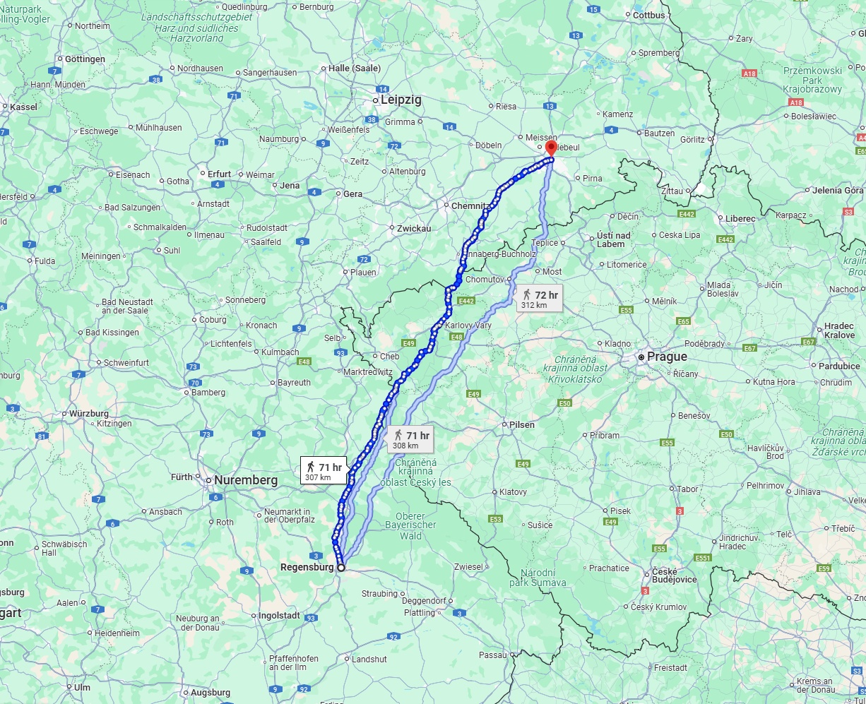 Anreise von Regensburg Zu Dresden Über 