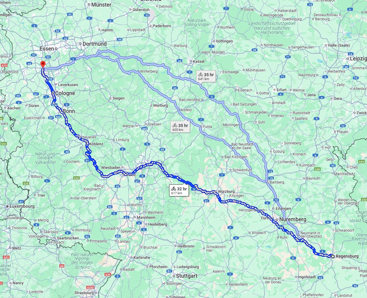 Anreise von Regensburg Zu Düsseldorf Über 
