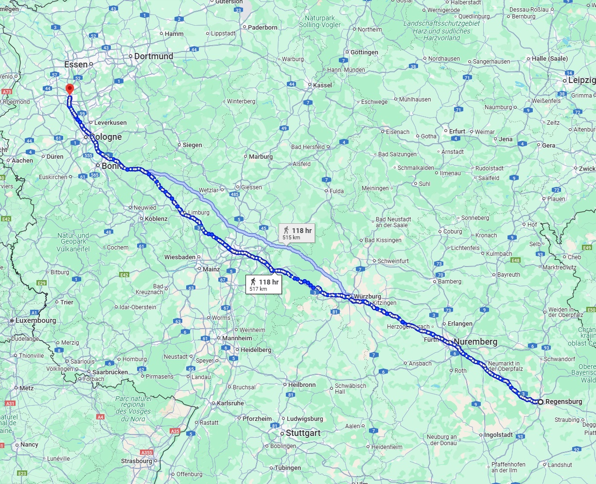 Anreise von Regensburg Zu Düsseldorf Über 