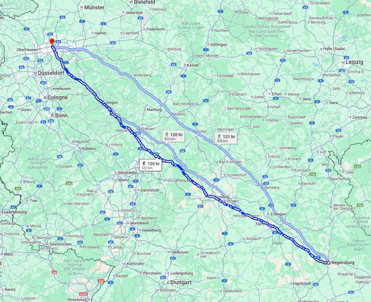 Anreise von Regensburg Zu Gelsenkirchen Über 