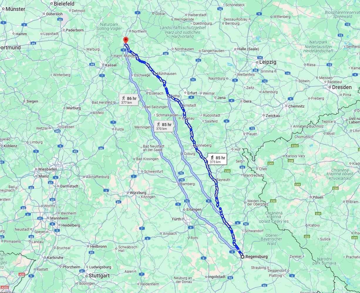 Anreise von Regensburg Zu Göttingen Über 
