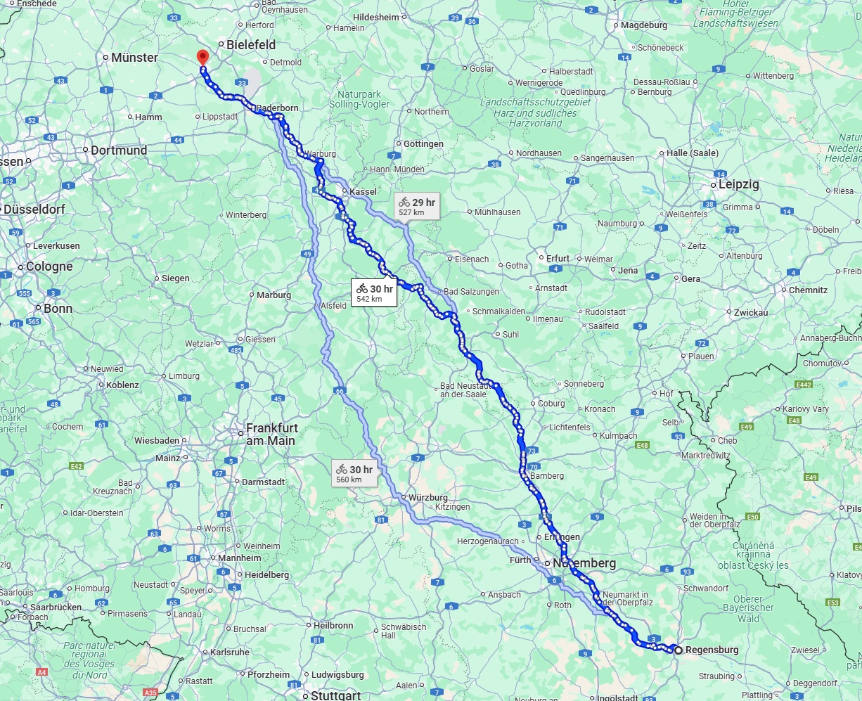 Anreise von Regensburg Zu Gütersloh Über 