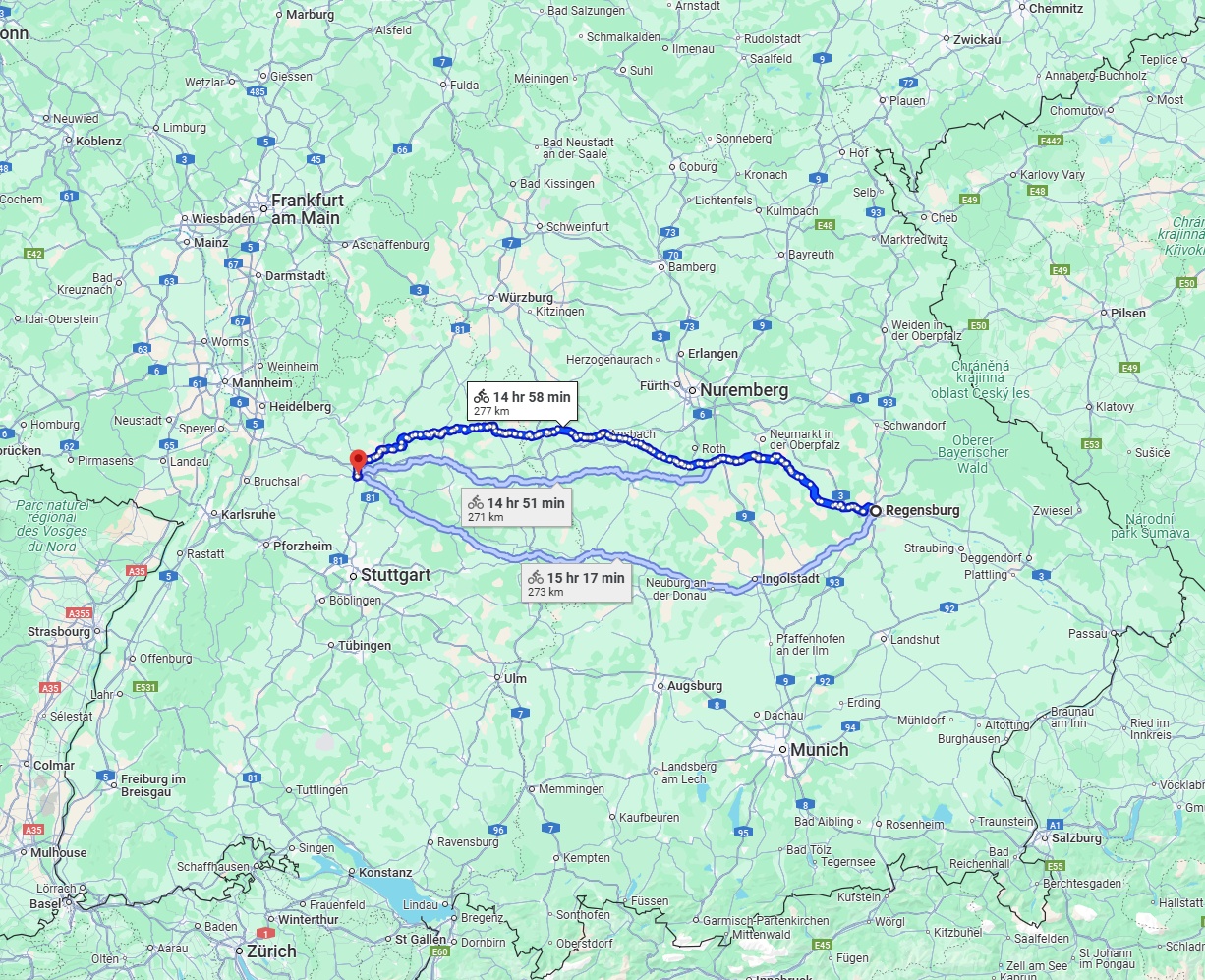 Anreise von Regensburg Zu Heilbronn Über 