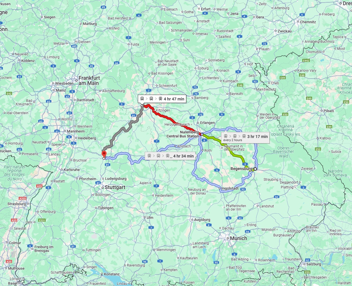 Anreise von Regensburg Zu Heilbronn Über 