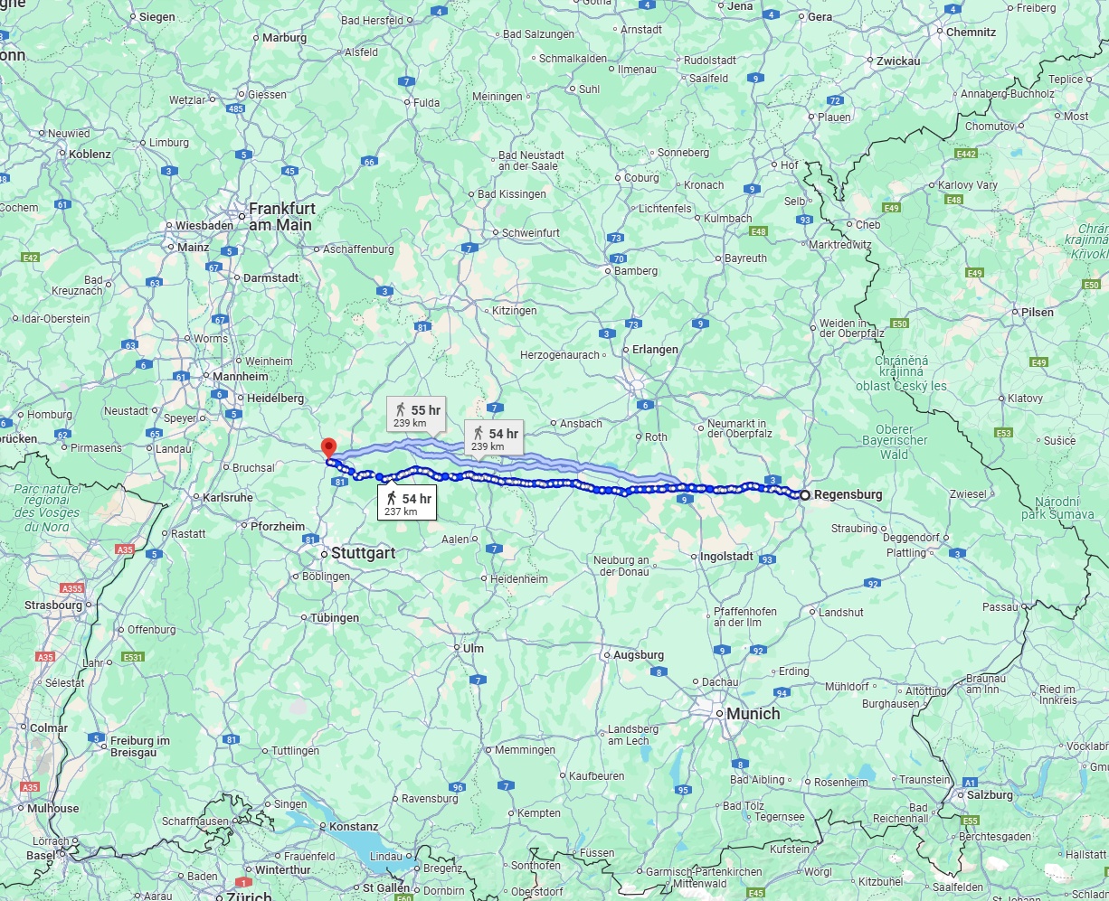 Anreise von Regensburg Zu Heilbronn Über 