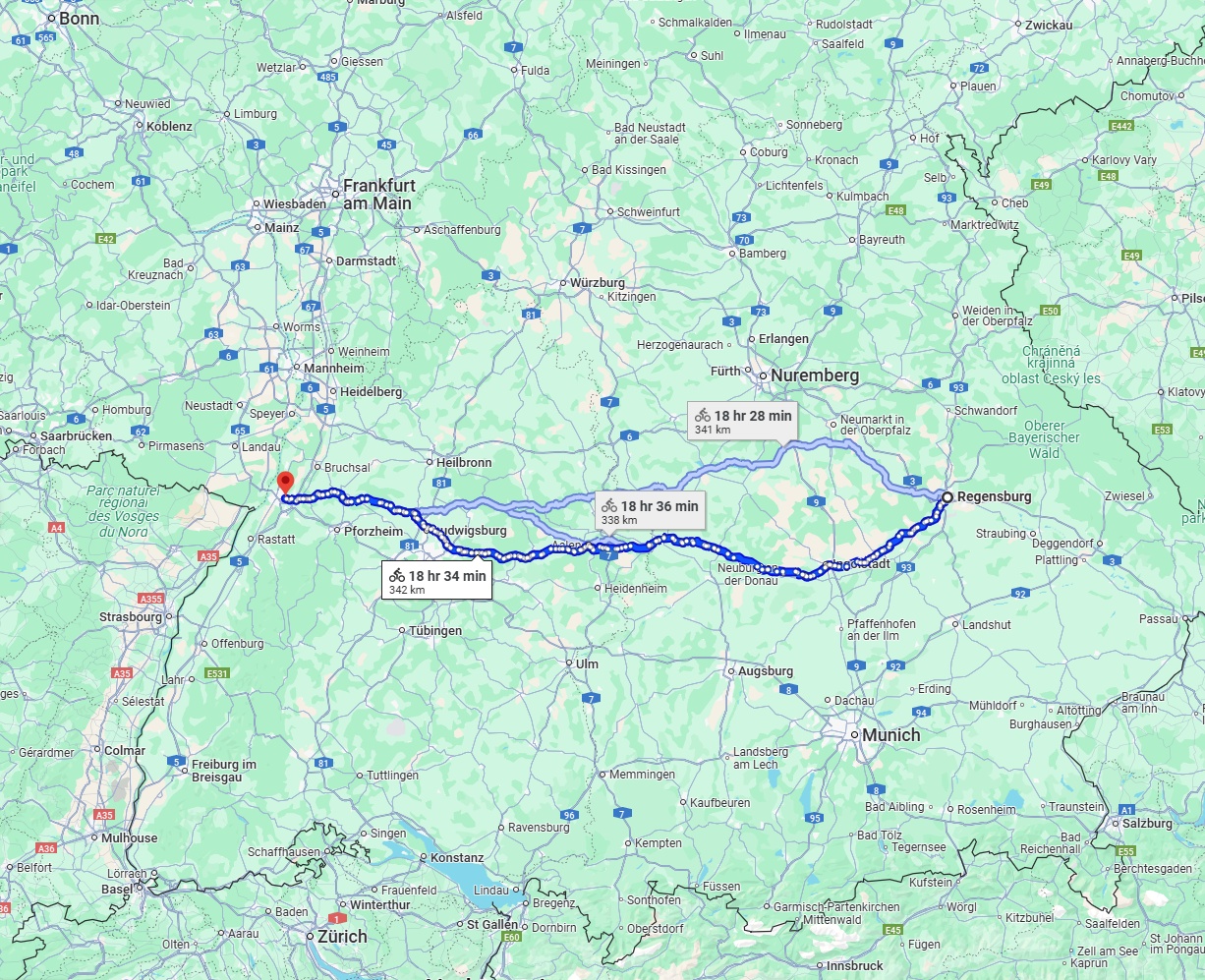 Anreise von Regensburg Zu Karlsruhe Über 
