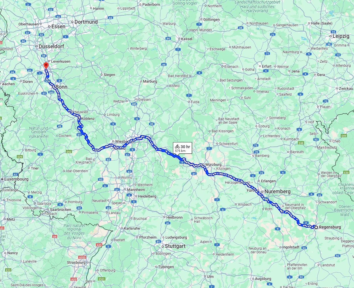 Anreise von Regensburg Zu Köln Über 