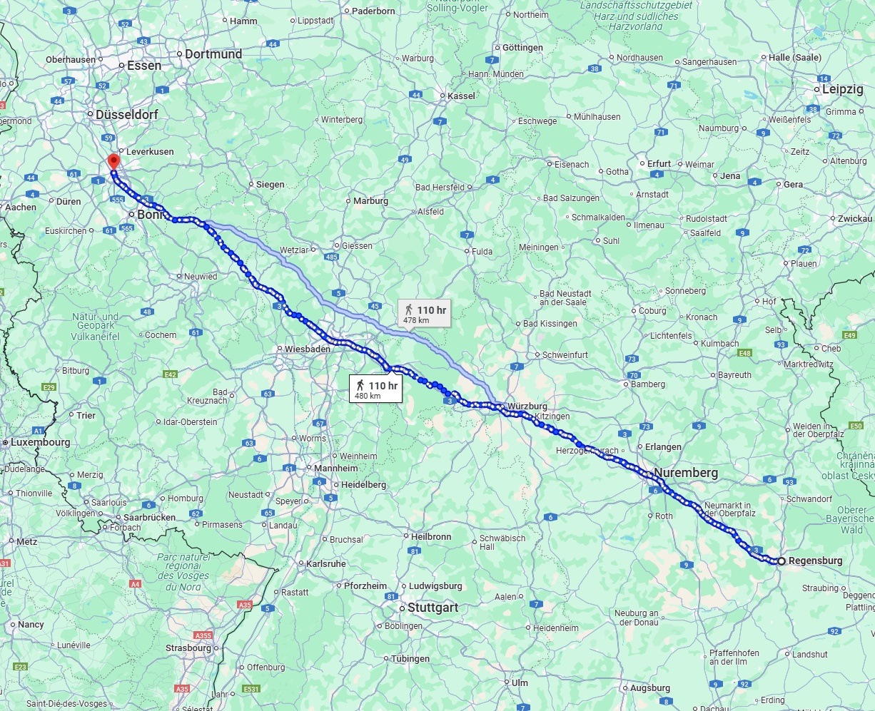Anreise von Regensburg Zu Köln Über 