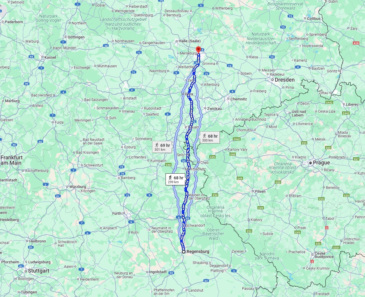 Anreise von Regensburg Zu Leipzig Über 