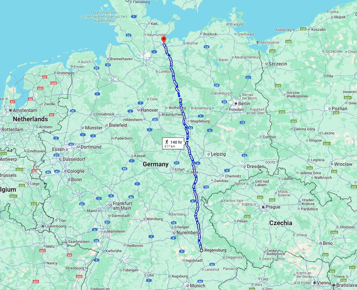 Anreise von Regensburg Zu Lübeck Über 
