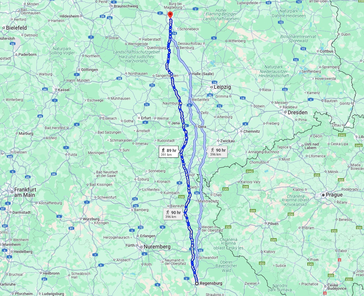 Anreise von Regensburg Zu Magdeburg Über 