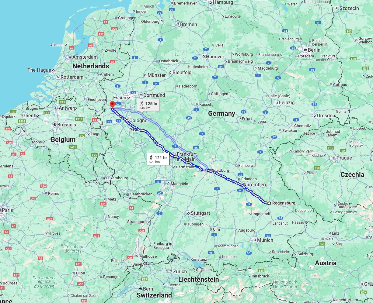 Anreise von Regensburg Zu Mönchengladbach Über 