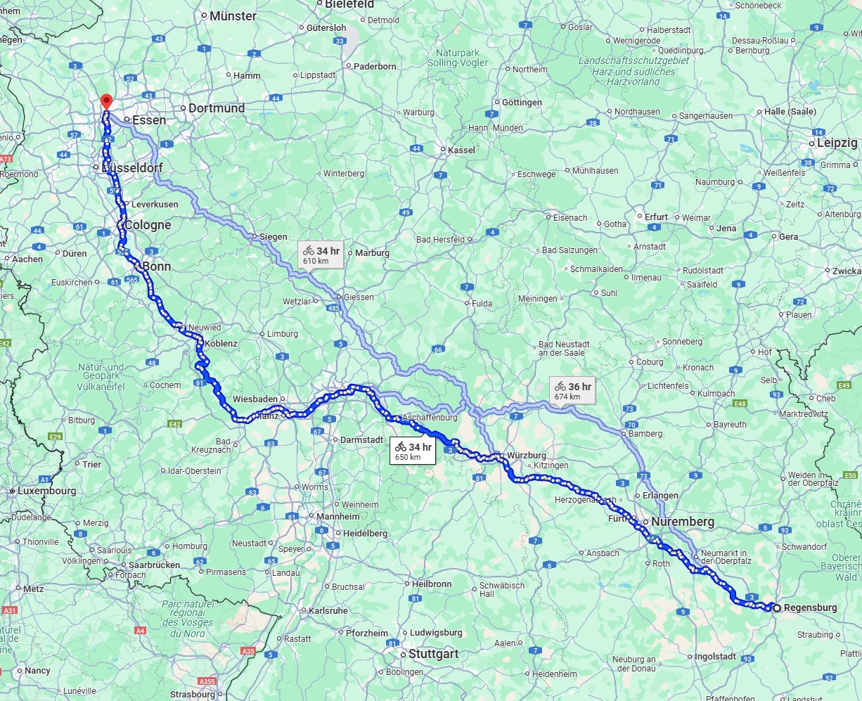 Anreise von Regensburg Zu Oberhausen Über 