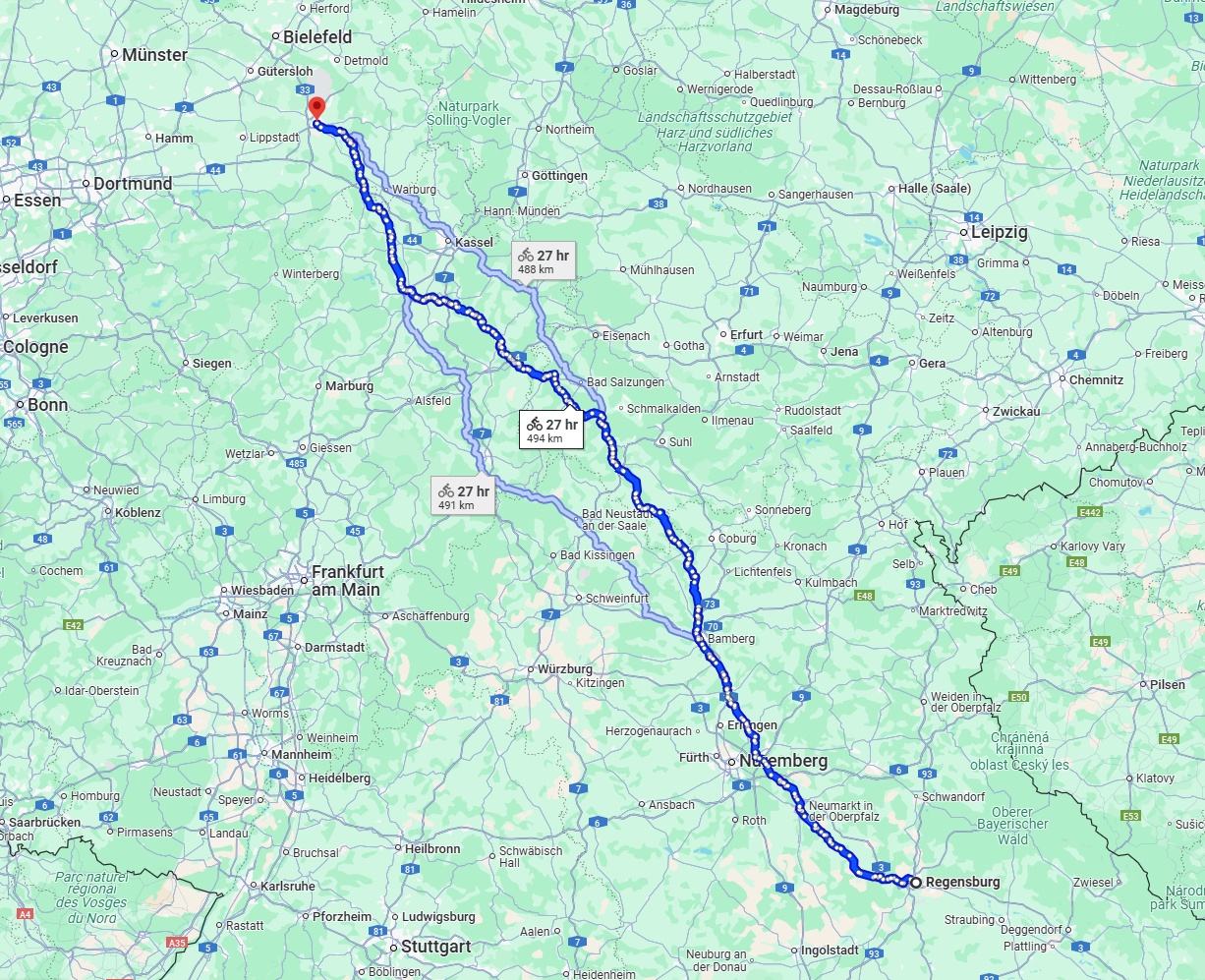 Anreise von Regensburg Zu Paderborn Über 