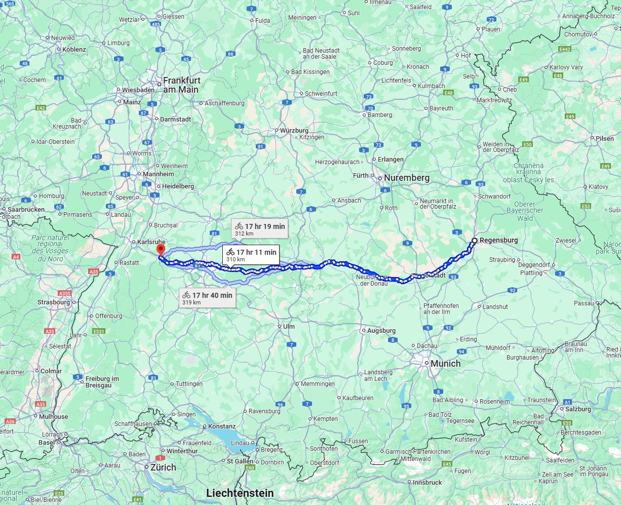 Anreise von Regensburg Zu Pforzheim Über 
