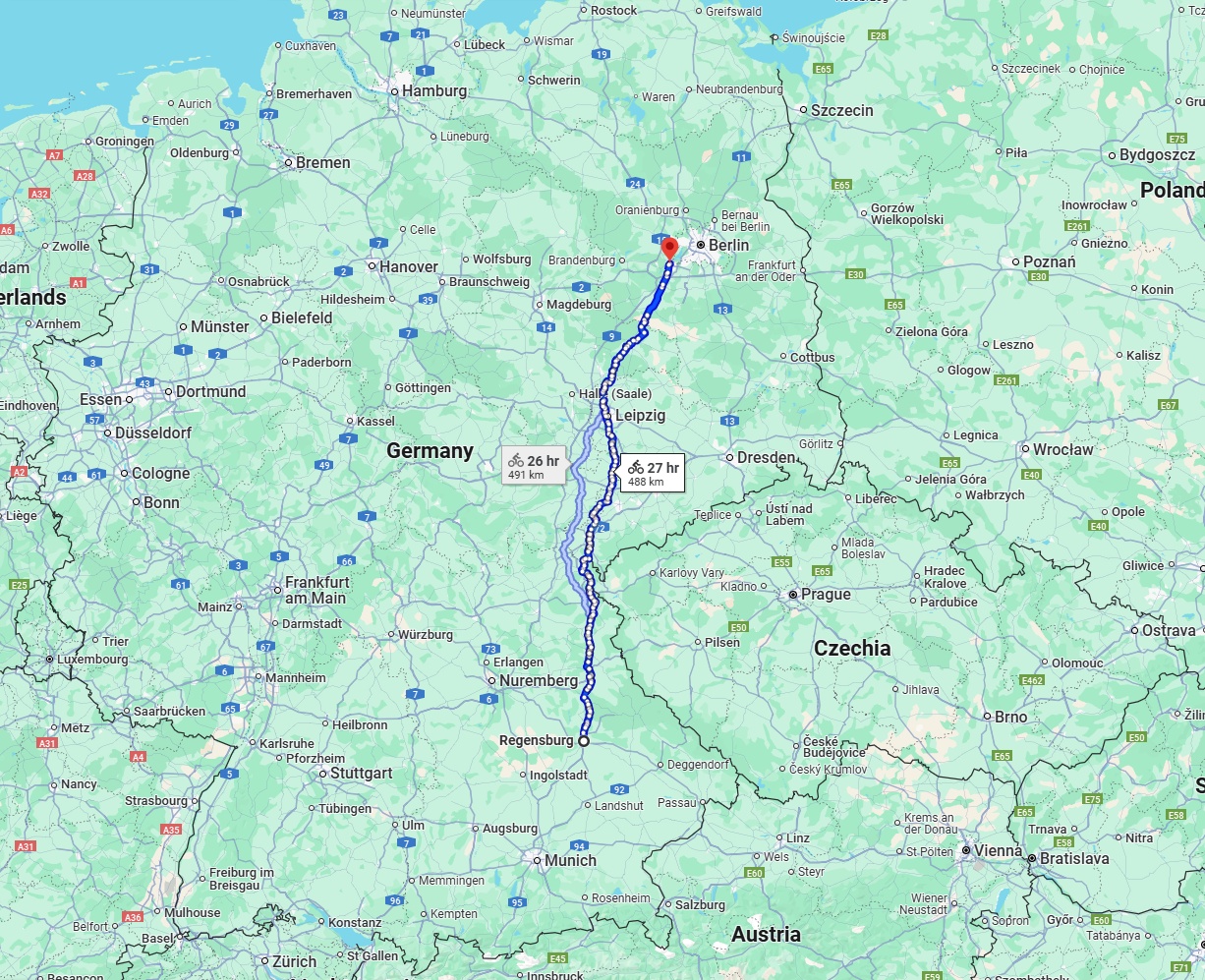 Anreise von Regensburg Zu Potsdam Über 
