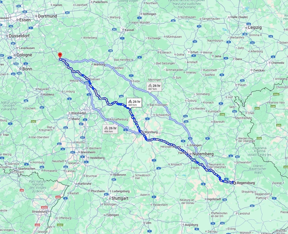 Anreise von Regensburg Zu Siegen Über 