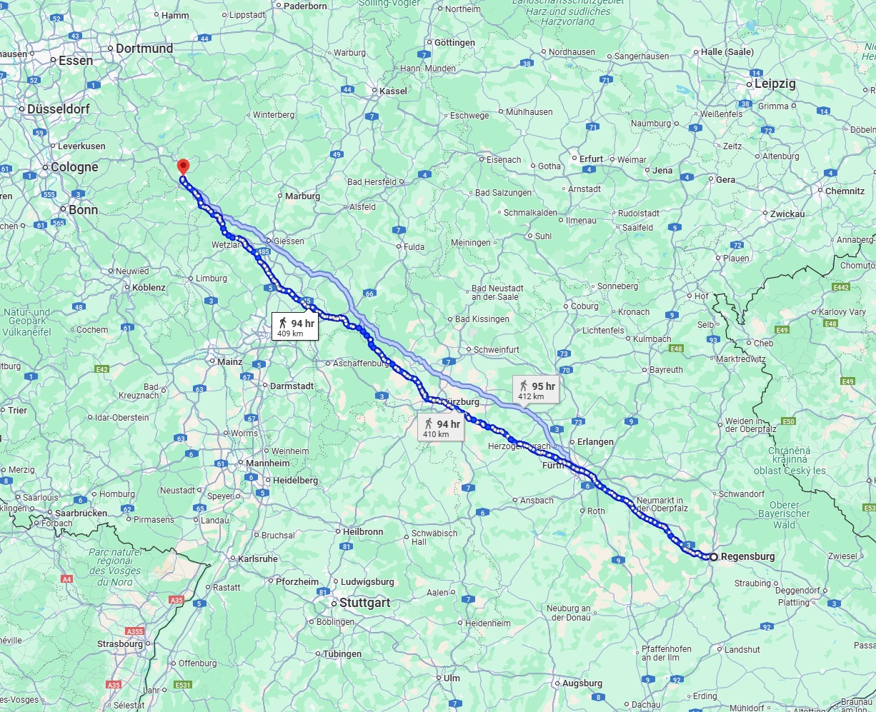 Anreise von Regensburg Zu Siegen Über 