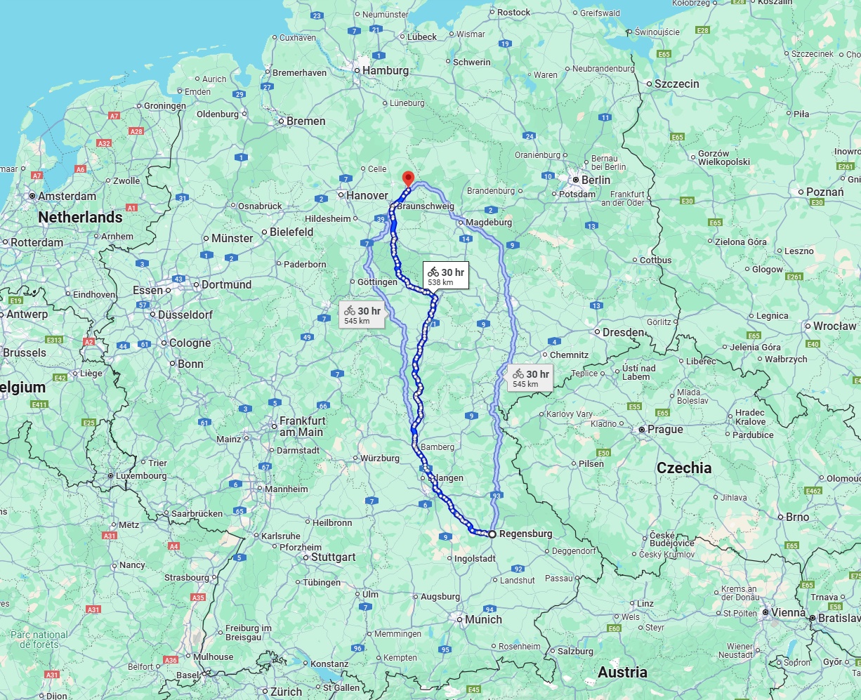 Anreise von Regensburg Zu Wolfsburg Über 