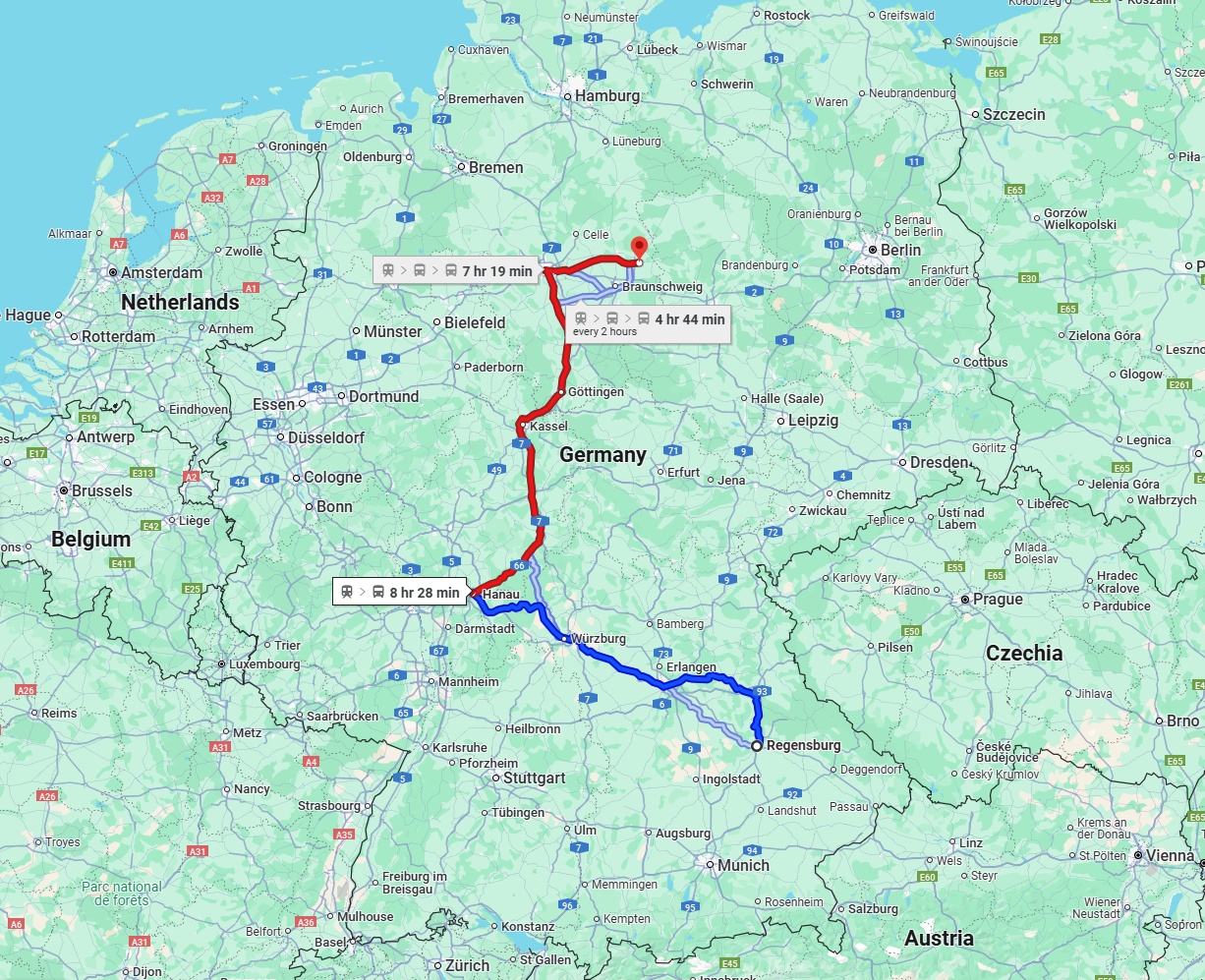 Anreise von Regensburg Zu Wolfsburg Über 