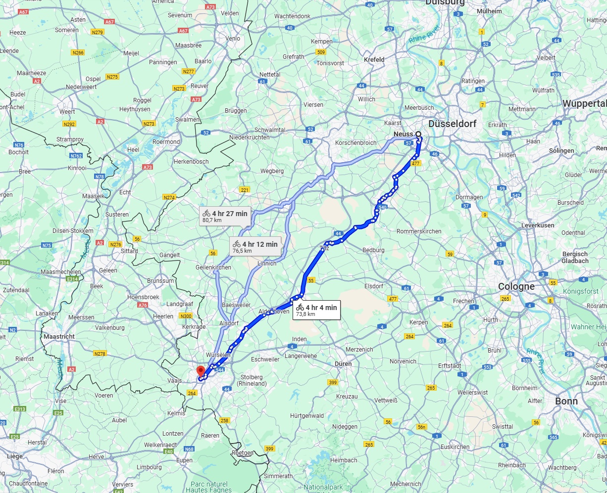 Anreise von Neuss Zu Aachen Über 