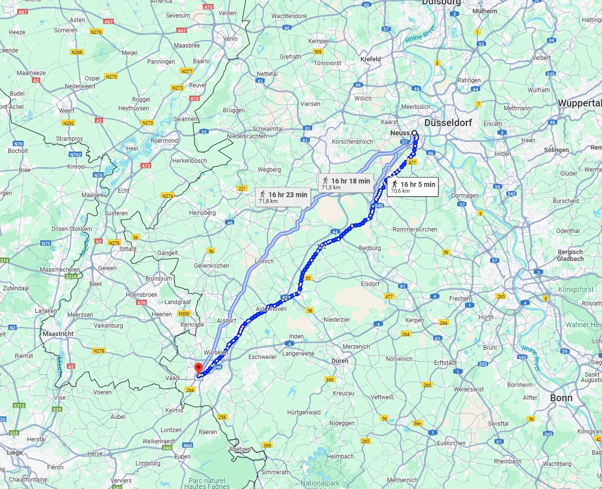 Anreise von Neuss Zu Aachen Über 