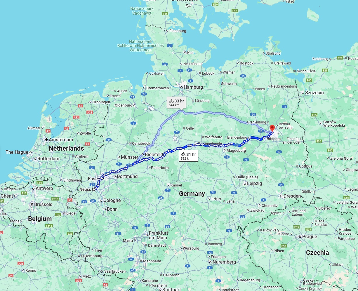 Anreise von Neuss Zu Berlin Über 